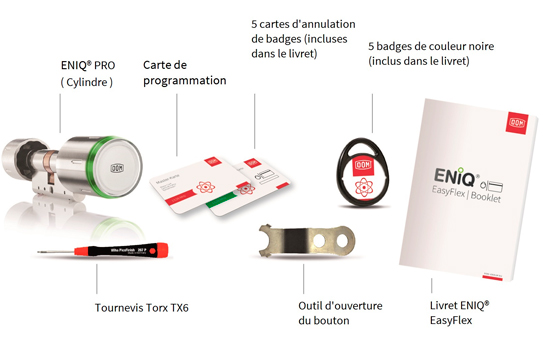 Serrure ENICQ PRO DOM Paris 15 badges
